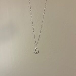 Delicate Silver Heart Necklace🤍